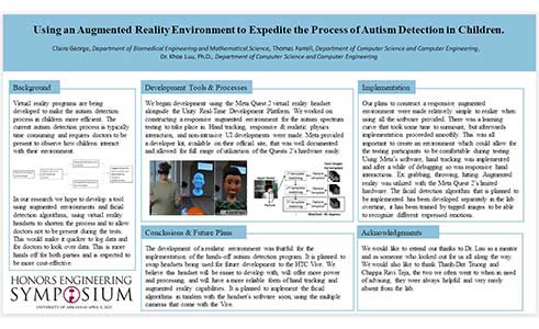 Using an Augmented Reality Environment to Expedite the Process of Autism Detection in Children