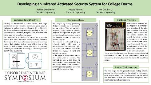 Developing an Infrared Activated Security System for College Dorms